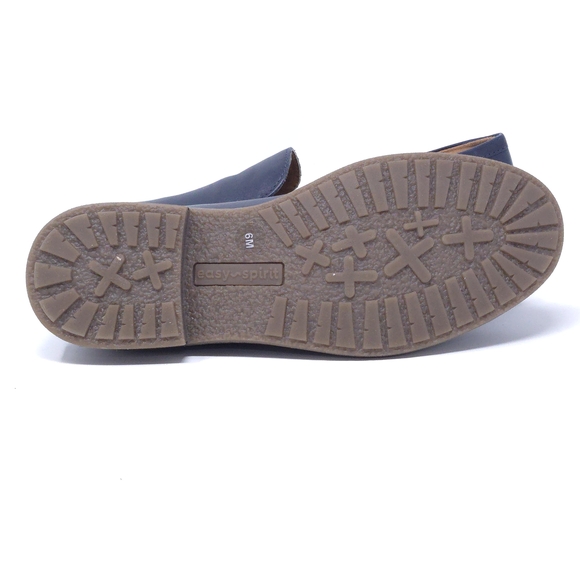 Easy Spirit Jaylin Leather Slip-On Loafers Navy Memory Foam Comfort Size 6M - Picture 6 of 9